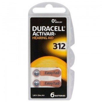 Duracell Activair 312 baterijos klausos aparatams 60 vnt.
